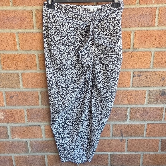 Veronica Beard Black and White Floral Skirt - Picture 4 of 8